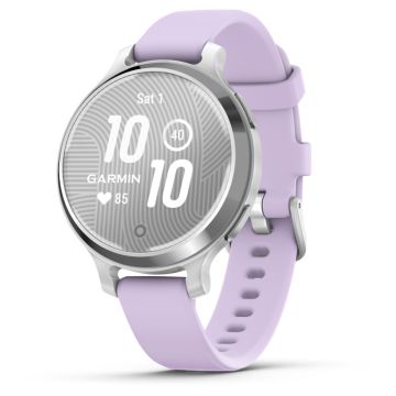 GARMIN Lily 2 Active GPS Silver Purple Jasmine med siliconerem