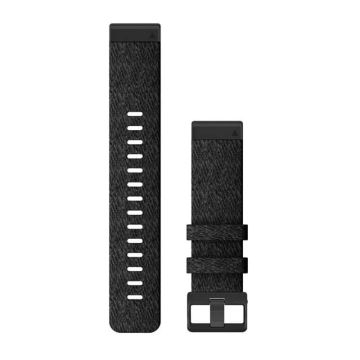 Garmin Sortmeleret nylon rem 22mm Quickfit
