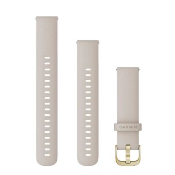 GARMIN Quick Release remme (18 mm)  Lys sand, lys guld hardware