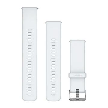 Garmin Whitestone, sølv hardware rem 22 mm Quick Release
