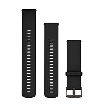 Garmin Sort med Slate Grey hardware rem 22 mm Quick Release