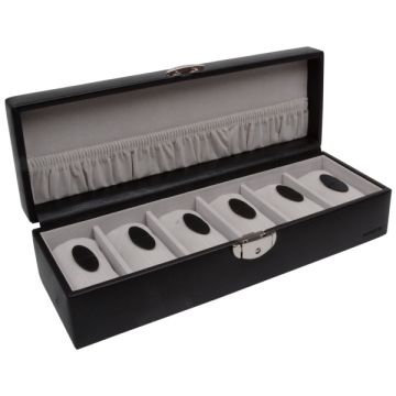 Urboks til 6 ure, sort kunstlæder