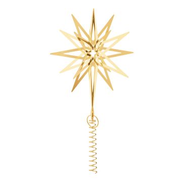 Georg Jensen Topstjerne Lyra stor, forgyldt