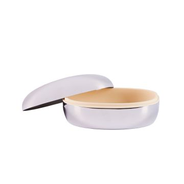 Piet Hein Superelipse smykkeskrin i blank stål -stor