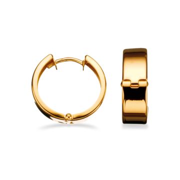 Scrouples øreringe i 8 kt - Ø15 mm