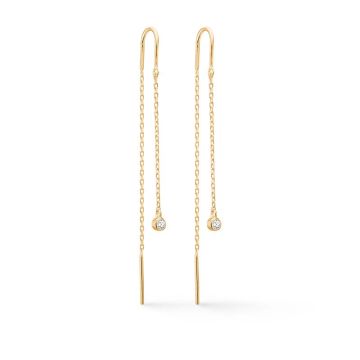 Mads Z Endless Allure øreringe i 14 kt guld med diamanter