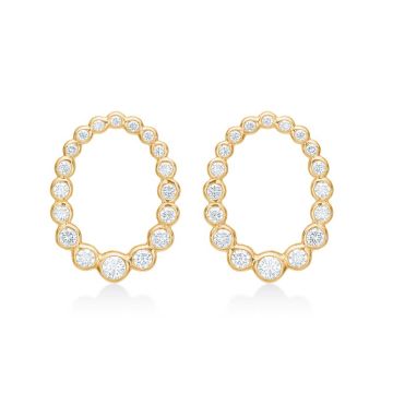 Mads Z Auroras Kiss øreringe i 14 kt guld med diamanter