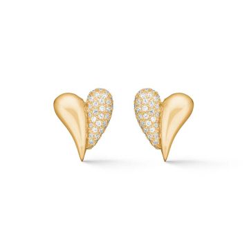 Mads Z Amorette øreringe i 14 karat guld med diamant