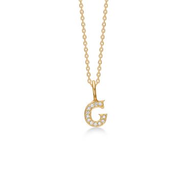 Mads Z Tender Love vedhæng i 14 karat guld med brillant