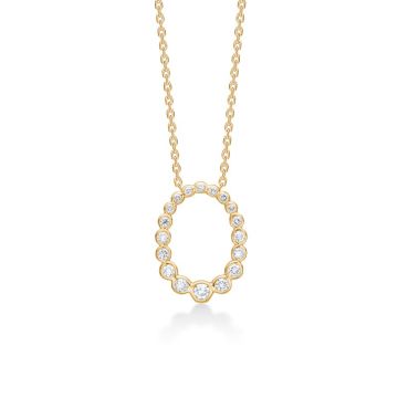 Mads Z Auroras Kiss vedhæng i 14 kt guld med diamanter