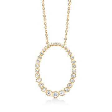 Mads Z Auroras Kiss vedhæng i 14 kt guld med diamanter