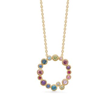 Mads Z Luxury Rainbow Petite vedhæng i 14kt guld med ædelsten -uden kæde