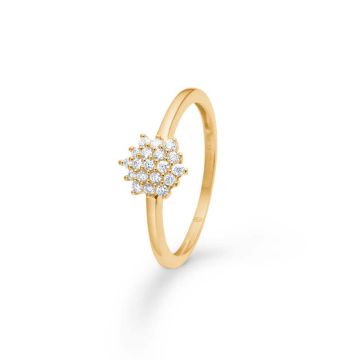 Mads Z Lumière ring i 14 karat guld med diamanter