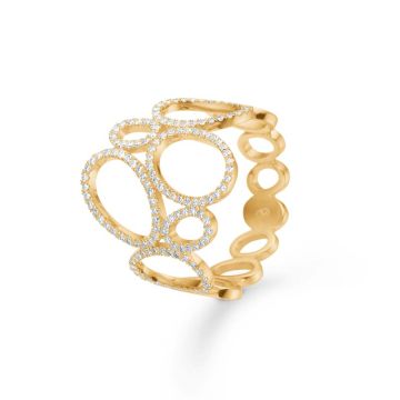 Mads Z Evaya ring i 14 karat guld med diamanter