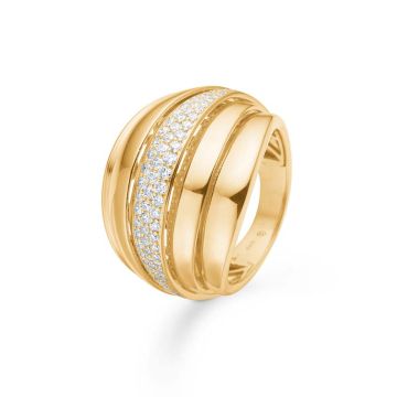 Mads Z Opera ring i 14 karat guld med diamanter