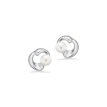 Scrouples øreringe i sølv med perler