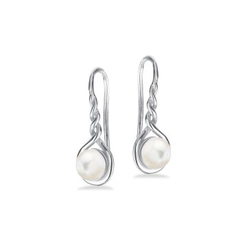 Scrouples øreringe i sølv med perler