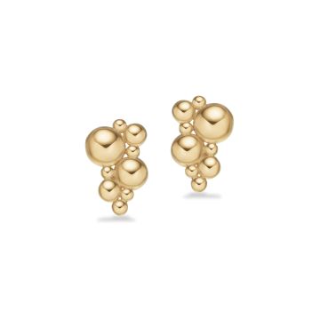 Scrouples kugle øreringe i forgyldt