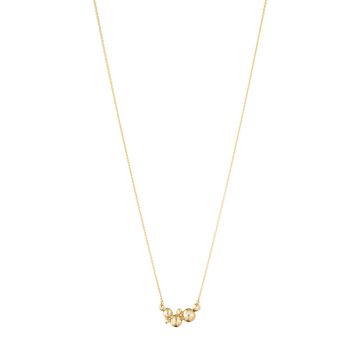 Georg Jensen Moonlight Grapes halskæde 1551G i guld med brillanter