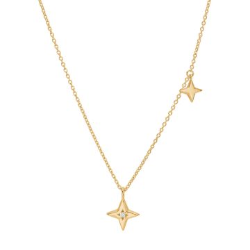 Nordahl Jewellery Stara52 halskæde i guldbelagt