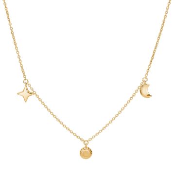 Nordahl Jewellery Universe52 halskæde i guldbelagt