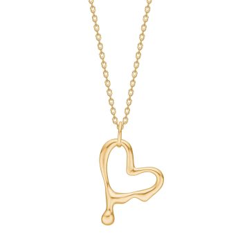 Nordahl Jewellery Fluid52 halskæde i guldbelagt