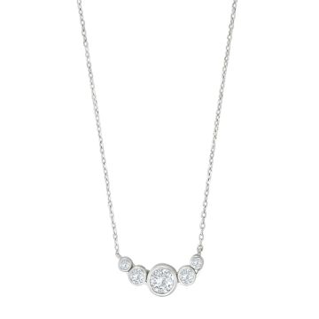 Joanli Nor NynneNor halskæde i sølv med zirkon