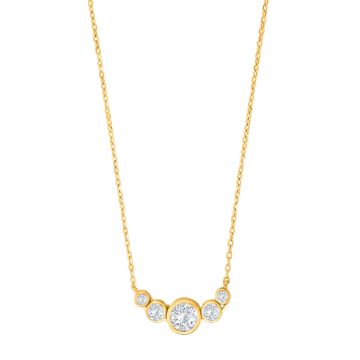 Joanli Nor NynneNor halskæde i forgyldt med zirkon