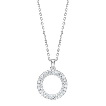 Joanli Nor PaulaNor halskæde i sølv med cubic zirkonia