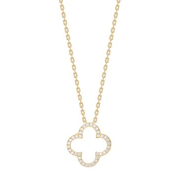 Joanli Nor PamelaNor halskæde i forgyldt med cubic zirkonia