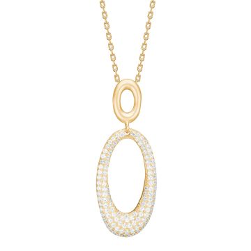 Joanli Nor ParisaNor halskæde i forgyldt med cubic zirkonia