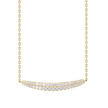 Joanli Nor RunaNor halskæde i guldbelagt med cubic zirkonia