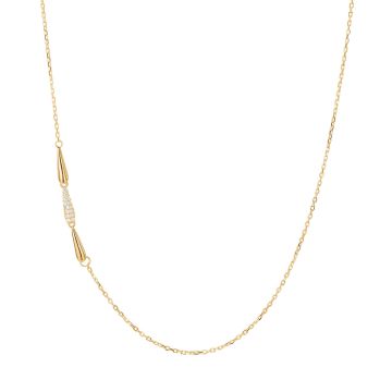 Joanli Nor RomyNor halskæde i guldbelagt med cubic zirkonia