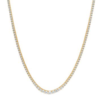 Joanli Nor RikkeNor halskæde i guldbelagt med cubic zirkonia