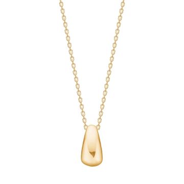 Siersbøl 8kt. guldvedhæng - inkl. forgyldt kæde