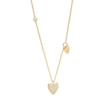 Joanli Nor RisaNor halskæde i guldbelagt med cubic zirkonia