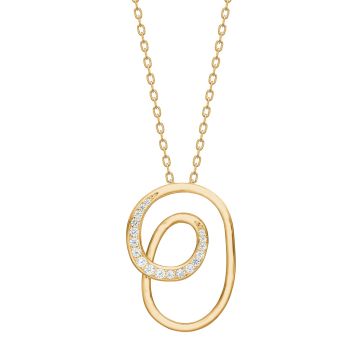 Joanli Nor RuelleNor halskæde i guldbelagt med cubic zirkonia