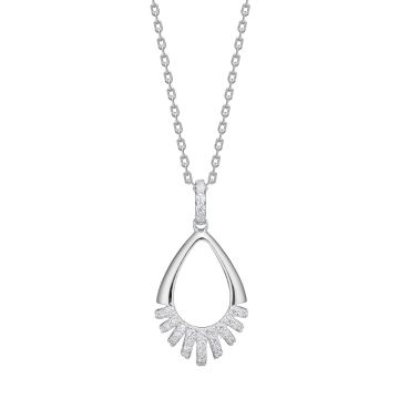 Joanli Nor PiperNor halskæde i sølv med cubic zirkonia