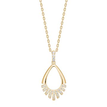 Joanli Nor PiperNor halskæde i forgyldt med cubic zirkonia