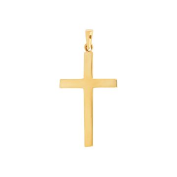 Siersbøl 8kt. guld kors 30mm