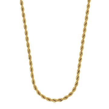 Son of Noa Cordel halskæde i guldfarvet stål, 55+5 cm