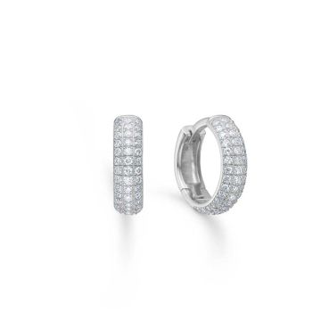 Mads Z Lunette øreringe i sølv med topas