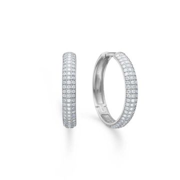 Mads Z Lunette øreringe i sølv med topas