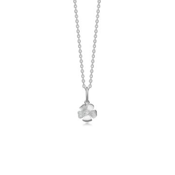 Mads Z Fleur halskæde i sølv med topas