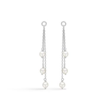 Mads Z Ariel sølv ørevedhæng med perler