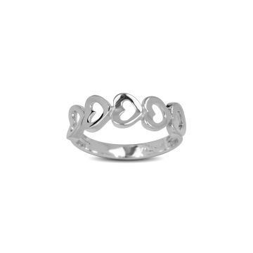 Blossom Copenhagen Love and Joy hjerte ring i sølv