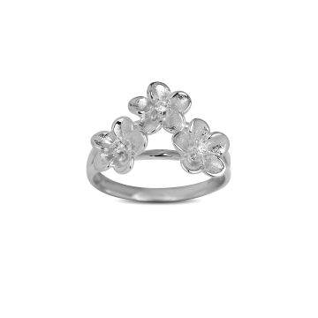Blossom Copenhagen Love and Joy blomster ring i sølv med zirkonia