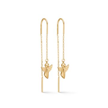 Mads Z Me & My Angel øreringe i guldbelagt 