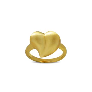 Blossom Copenhagen Love and Joy Chunky heart ring i guldbelagt 