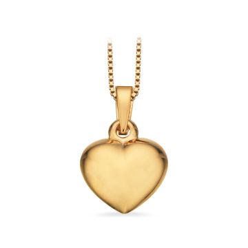 Scrouples Hjertevedhæng i 14kt guld - 10x11mm (uden kæde)